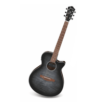 Ultimate Ibanez Guitar Starter Pack – AEG70 Acoustic - Electric + Strap, Bag & Clip - On Tuner - 