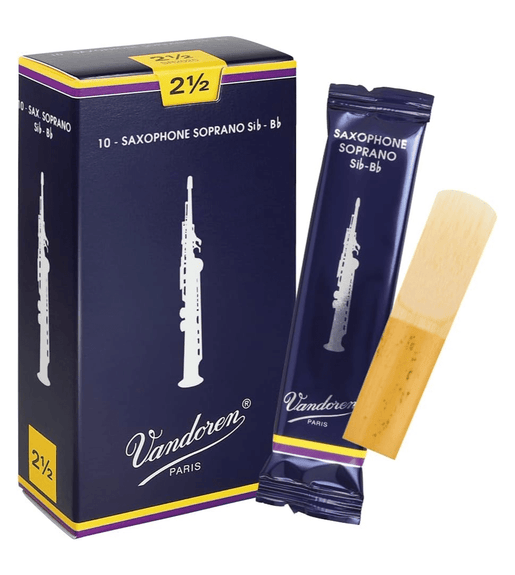 Vandoren Juno SR2025 Soprano Saxophone Reeds (Strength 2.5) - 00008576120030