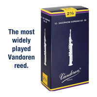 Vandoren Juno SR2025 Soprano Saxophone Reeds (Strength 2.5) - 00008576120030