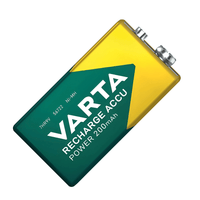 Varta 13401297 Rechargeable 9V Battery - Pack of 1 - 4008496550814