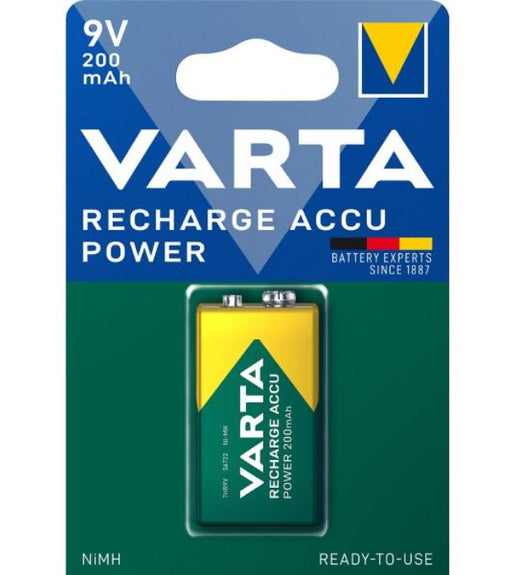 Varta 13401297 Rechargeable 9V Battery - Pack of 1 - 4008496550814