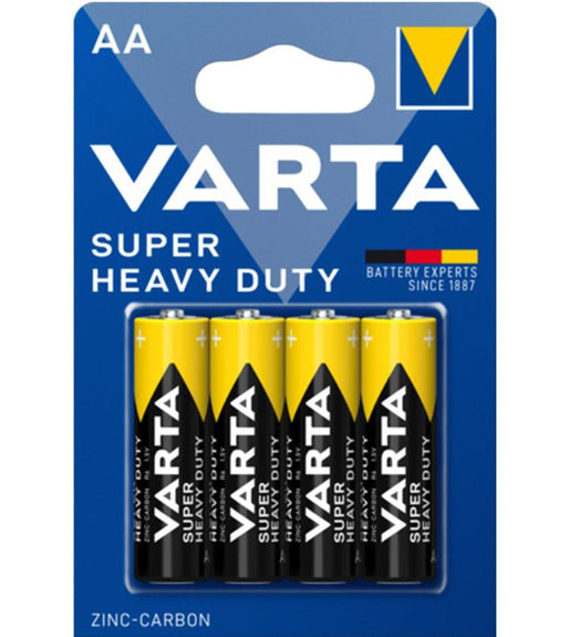 Varta 2006BP4 AAA Zinc Carbon Batteries 1.5V - 4 Pack - 4008496556267