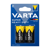 Varta 2014BP2 Size C Zinc Carbon Batteries - Pack of 2 - 4008496556304