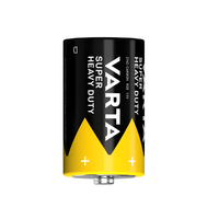 Varta 2020BP2 Superlife Size D Zinc Carbon Batteries - Pack of 2 - 4008496556342