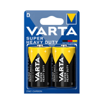 Varta 2020BP2 Superlife Size D Zinc Carbon Batteries - Pack of 2 - 4008496556342