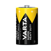 Varta 2020BP2 Superlife Size D Zinc Carbon Batteries - Pack of 2 - 4008496556342