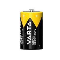 Varta 2020BP2 Superlife Size D Zinc Carbon Batteries - Pack of 2 - 4008496556342