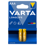 Varta 4103P2 Longlife 1.5V AAA Alkaline Batteries - 2 Pack - 4008496594726