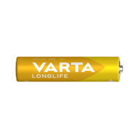 VARTA 4106 Longlife AA Alkaline 1.5V Batteries (Pack of 2) - 4008496525072