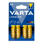 Varta 4106BP4 Longlife Power AA Alkaline Batteries 1.5V - Pack of 4 - 4008496525157