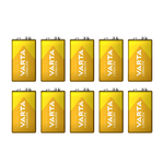 VARTA 4122 Longlife 9V Alkaline Batteries (Box of 10) - 4008496525430
