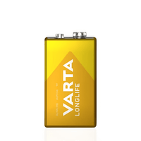 VARTA 4122 Longlife 9V Alkaline Batteries (Box of 10) - 4008496525430