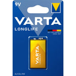 Varta 4122BP1 Longlife 9V Alkaline Battery - Pack of 1 - 4008496525423