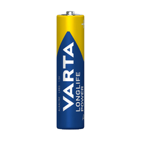Varta 4903BP4 Longlife Power AAA Alkaline Batteries 1.5V - Pack of 4 - 4008496559749