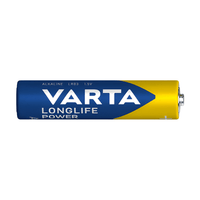 Varta 4903BP4 Longlife Power AAA Alkaline Batteries 1.5V - Pack of 4 - 4008496559749