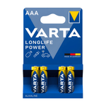 Varta 4903BP4 Longlife Power AAA Alkaline Batteries 1.5V - Pack of 4 - 4008496559749
