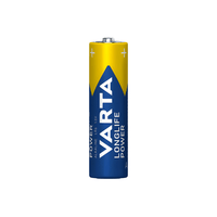 Varta 4906BP4 Longlife Power AA Alkaline Batteries 1.5V Pack of 4 - 4008496559435
