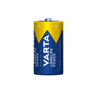 Varta 4914BP2 Longlife Power C Size Alkaline Batteries 1.5V - Pack of 2 - 4008496128129