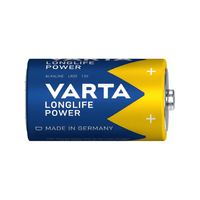 Varta 4920BP2 Longlife Power Size D Alkaline Batteries - Pack of 2 - 4008496128518