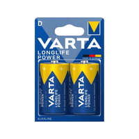 Varta 4920BP2 Longlife Power Size D Alkaline Batteries - Pack of 2 - 4008496128518