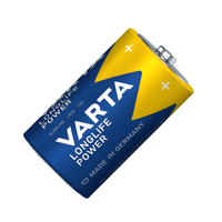 Varta 4920BP2 Longlife Power Size D Alkaline Batteries - Pack of 2 - 4008496128518