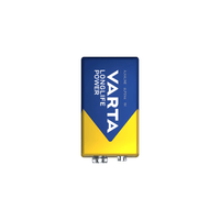 Varta 4922BP1 Longlife Power 9V Alkaline Batteries - Pack of 1 - 4008496559862
