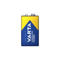 Varta 4922BP1 Longlife Power 9V Alkaline Batteries - Pack of 1 - 4008496559862