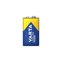 Varta 4922BP1 Longlife Power 9V Alkaline Batteries - Pack of 1 - 4008496559862