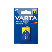 Varta 4922BP1 Longlife Power 9V Alkaline Batteries - Pack of 1 - 4008496559862