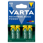 Varta 56706BP4 Accu Power Size AA Rechargeable Batteries 2100 mAh - Pack of 4 - 4008496550692