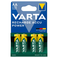 Varta 56706BP4 Accu Power Size AA Rechargeable Batteries 2100 mAh - Pack of 4 - 4008496550692