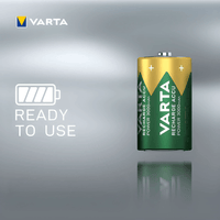 Varta 56720BP2 D Size Rechargeable Batteries - Pack of 2 - 4008496550777