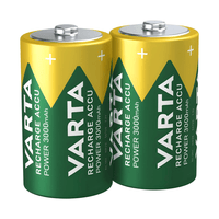 Varta 56720BP2 D Size Rechargeable Batteries - Pack of 2 - 4008496550777