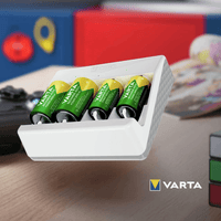Varta 57658 Universal Battery Charger for AAA, AA, C, D, 9V batteries - 4008496054671