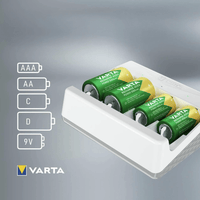 Varta 57658 Universal Battery Charger for AAA, AA, C, D, 9V batteries - 4008496054671