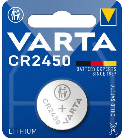 Varta CR2450 Lithium Button Cell Battery - 4008496270972