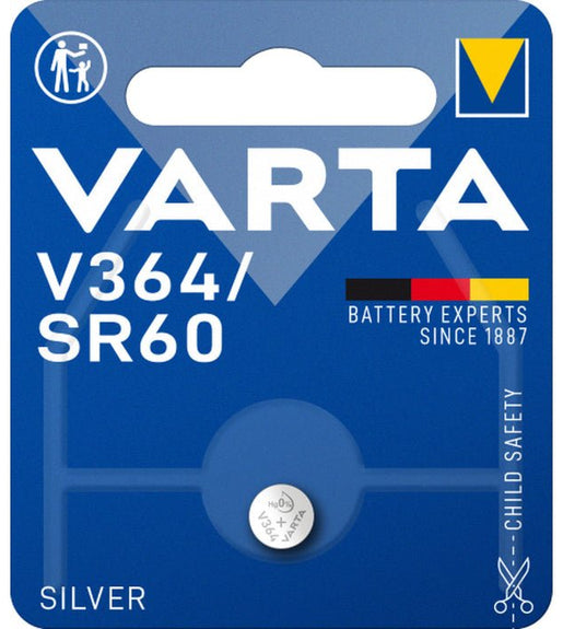 Varta V364 Silver - Oxide Button Cell Battery - Pack of 1 - 4008496245734