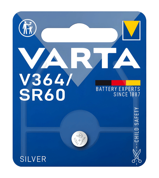 Varta V364 Silver - Oxide Button Cell Battery - Pack of 1 - 4008496245734