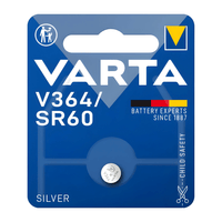Varta V364 Silver - Oxide Button Cell Battery - Pack of 1 - 4008496245734