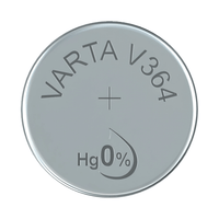 Varta V364 Silver - Oxide Button Cell Battery - Pack of 1 - 4008496245734