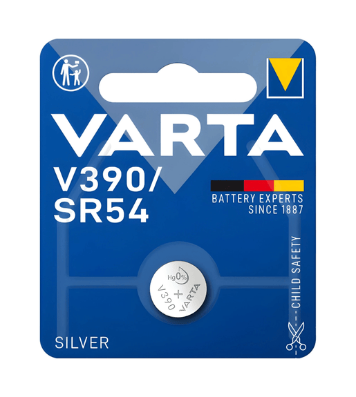 Varta V390 Silver - Oxide Button Cell Battery - Pack of 1 - 4008496245680