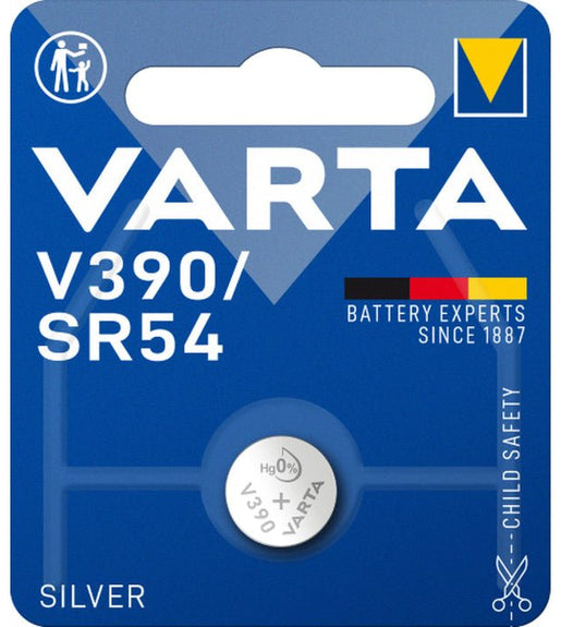 Varta V390 Silver - Oxide Button Cell Battery - Pack of 1 - 4008496245680