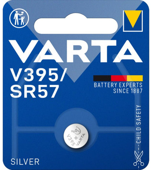 Varta V395 Silver - Oxide Button Cell Battery - Pack of 1 - 4008496245833