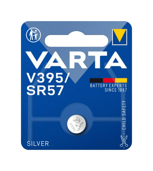 Varta V395 Silver - Oxide Button Cell Battery - Pack of 1 - 4008496245833