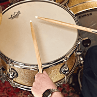 Vater VHT7AN Traditional 7A Nylon Tip Hickory Drum Sticks (Pair) - 