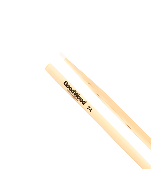 Vater VPGW7A Goodwood 7A Nylon Tip Drum Sticks (Pair) - 