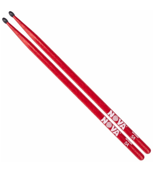 Vic Firth Nova 5AN Red Nylon Tip Drumsticks - 00750795010158