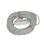 Viper EXT20M 20m Heavy Duty Extension Cord with Coupler Socket (White) - 