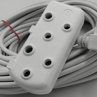 Viper EXT20M 20m Heavy Duty Extension Cord with Coupler Socket (White) - 