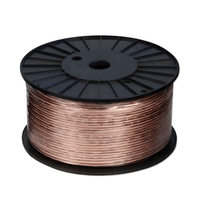 Viper Speaker Wire 1.5mm x 2 Clear 100M Roll 16AWG with Red Line - 